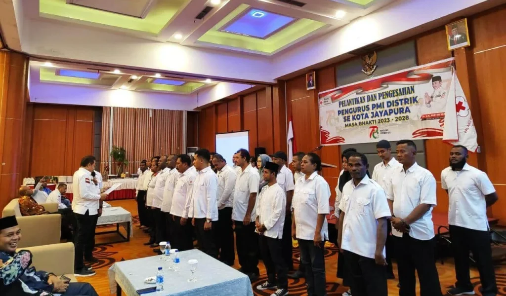 Pelantikan PMI Distrik di Kota Jayapura